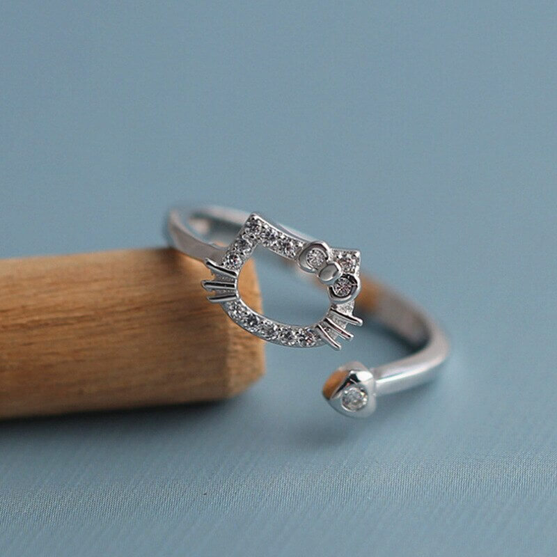 anillo con hello kitty