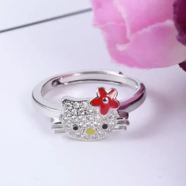 anillo hello kitty rojo