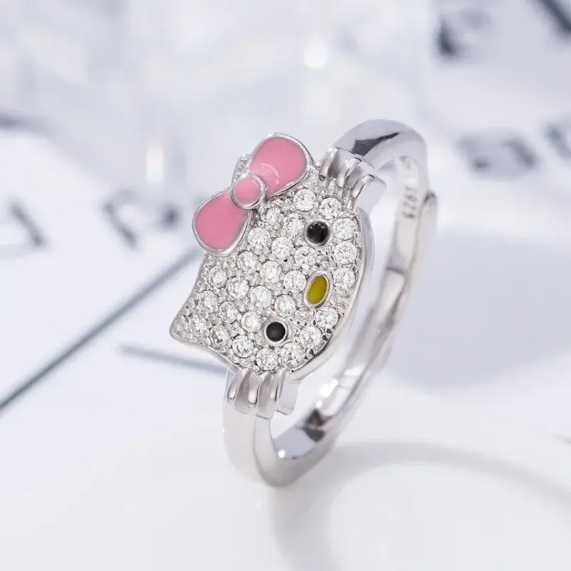 anillo hello kitty rosa