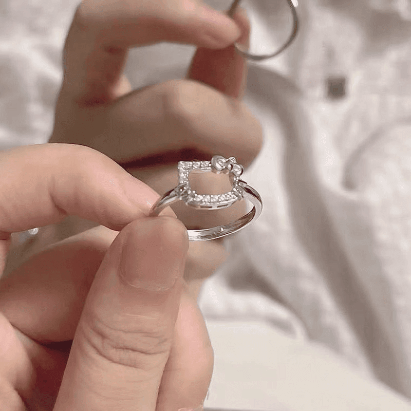 anillo hello kitty swarovski