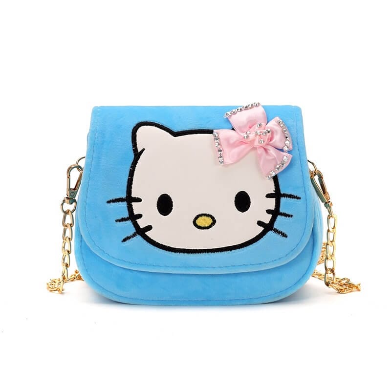 bolso de hello kitty azul