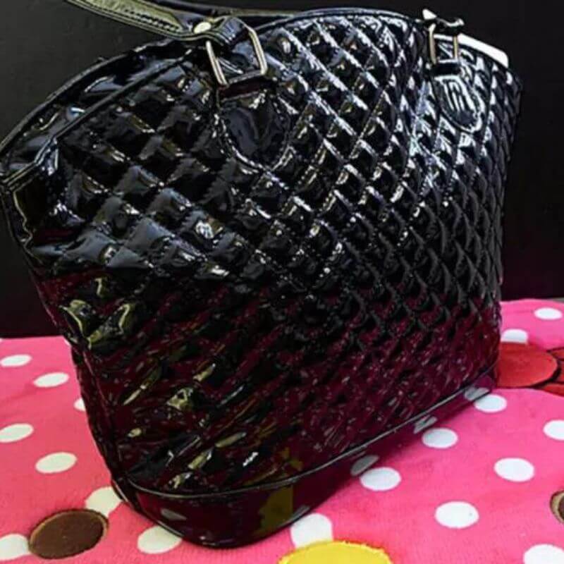 bolso hello kitty cuero negro