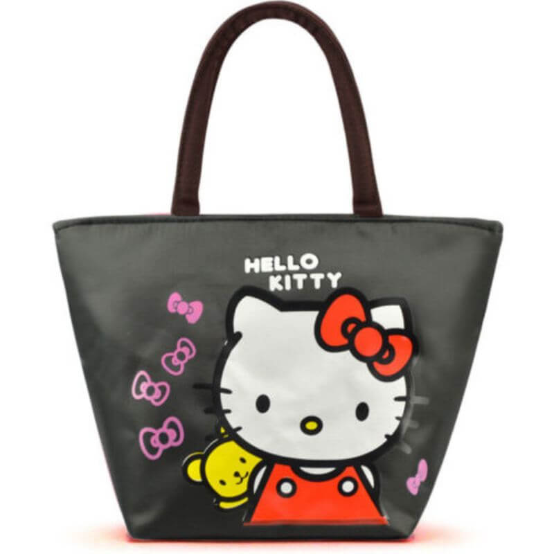 bolso hello kitty gris