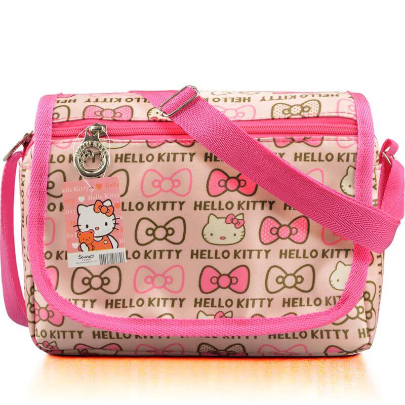 bolso hello kitty lazo rosa