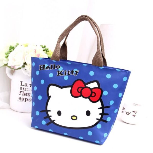 bolso hello kitty lunares azul