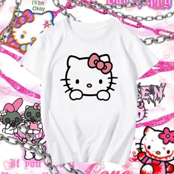 camiseta hello kitty rosa
