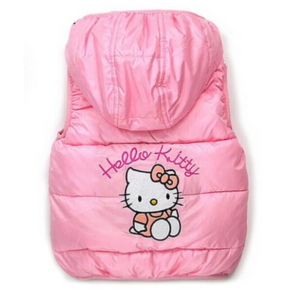 chaqueta hello kitty sin mangas rosa