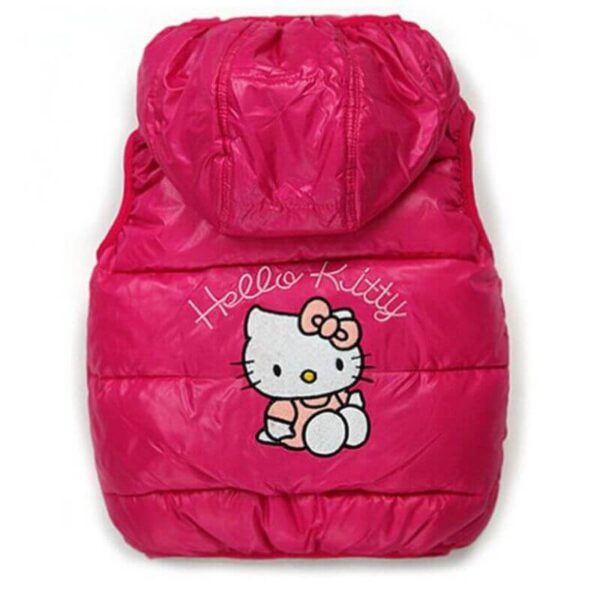chaqueta sin mangas de hello kitty
