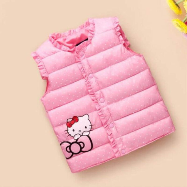 chaqueta sin mangas hello kitty