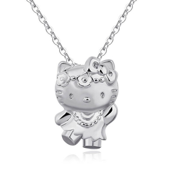 colgante de hello kitty de plata