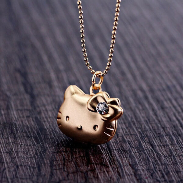 colgante hello kitty oro