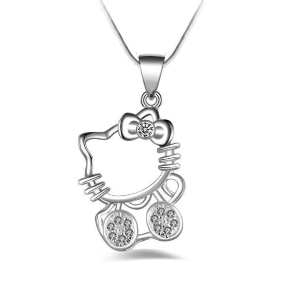 collar hello kitty cristal blanco