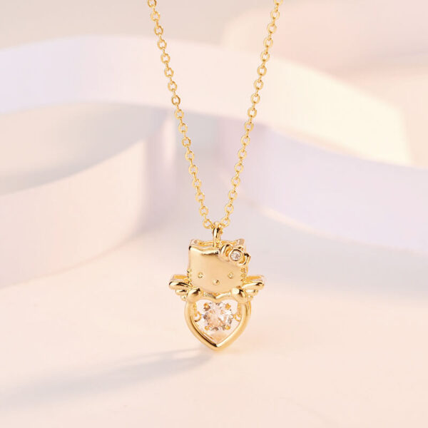collar hello kitty de oro
