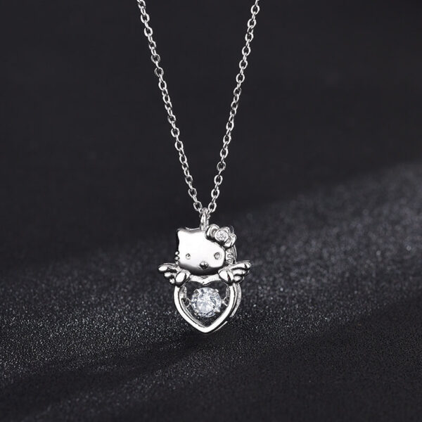 collar hello kitty de plata
