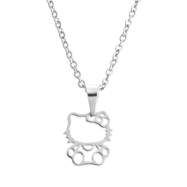 collar hello kitty plata