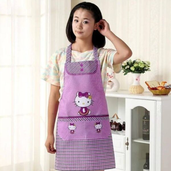 delantal hello kitty violeta
