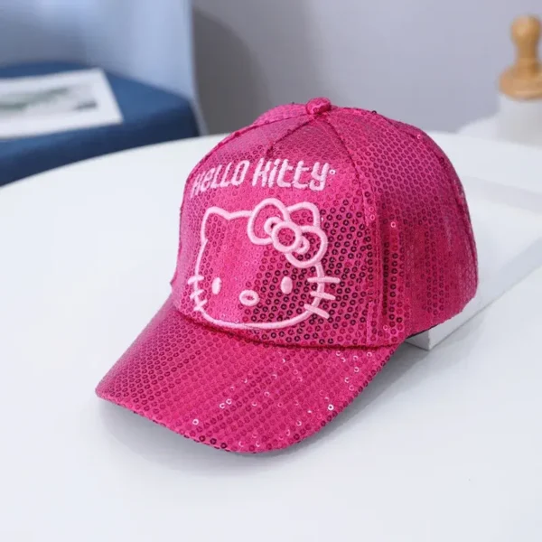 gorra de hello kitty brillante rosa