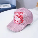 gorra hello kitty brillante rosa