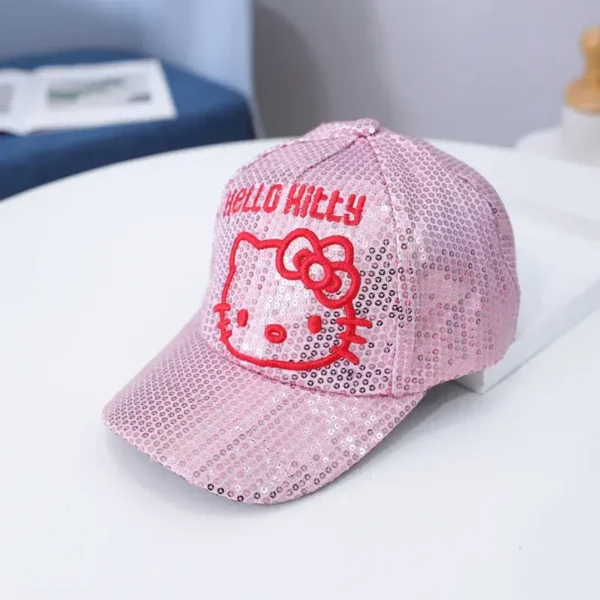 gorra hello kitty brillante rosa