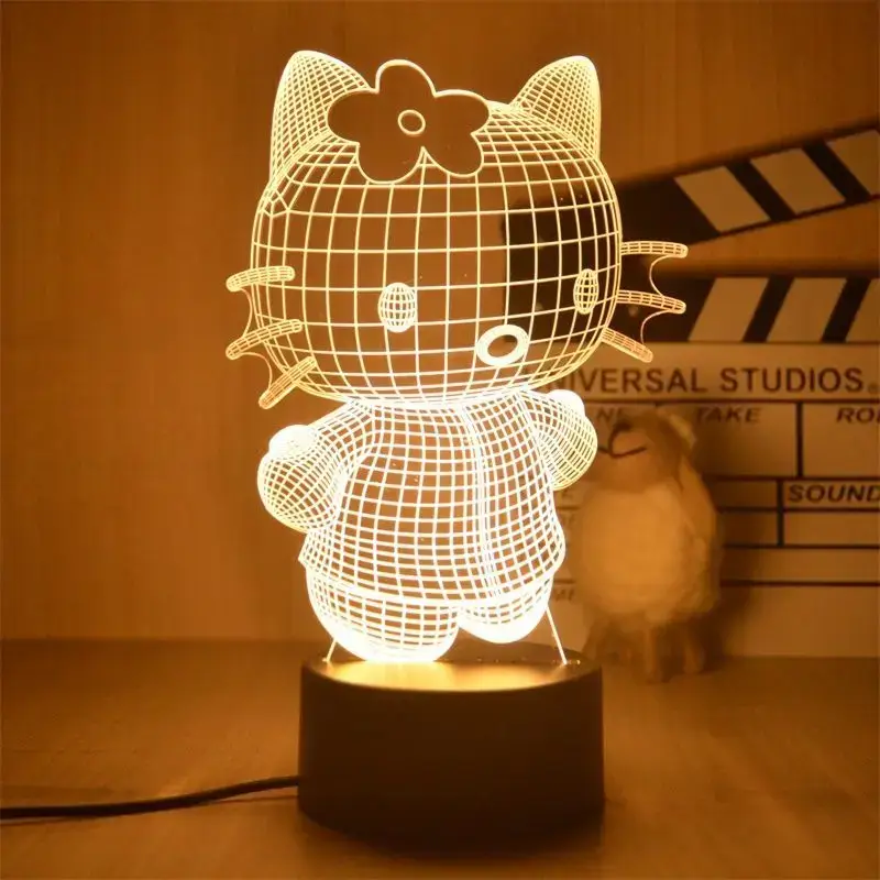 lámpara hello kitty 3d