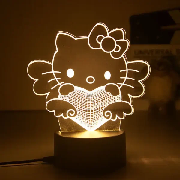lámpara hello kitty corazon