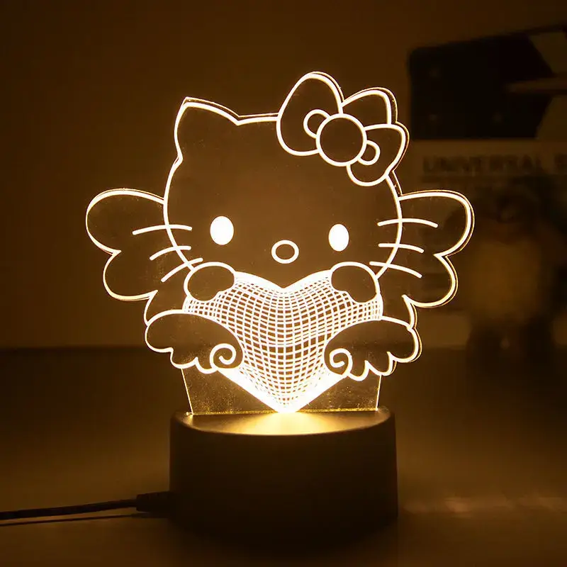lámpara hello kitty corazon