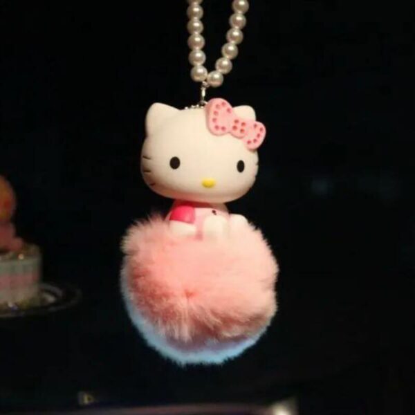 llavero hello kitty blanco