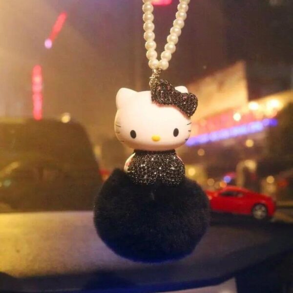 llavero hello kitty negro