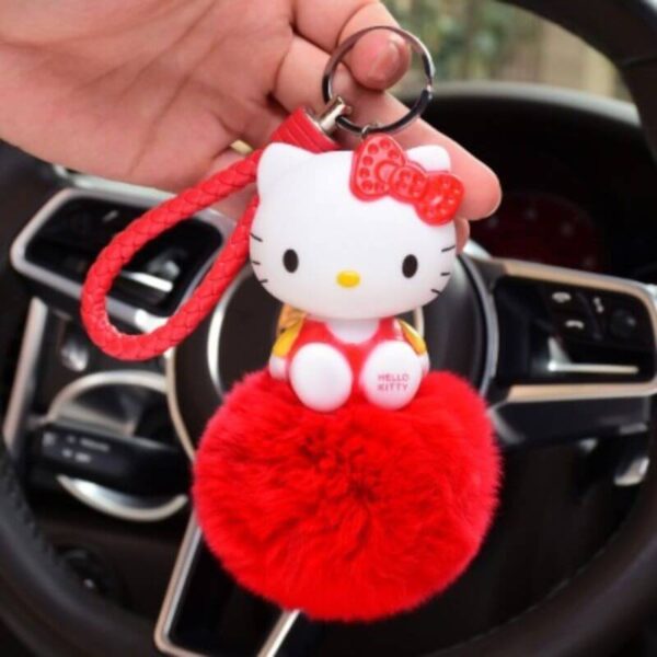 llavero hello kitty rojo
