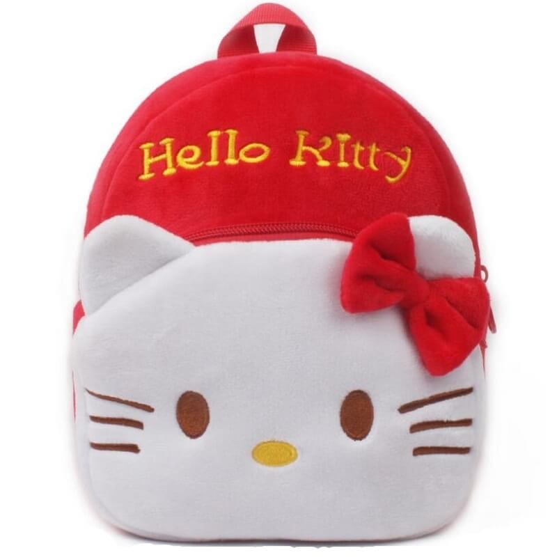 mochila con hello kitty roja