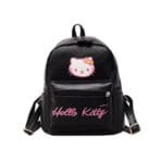mochila de hello kitty negra