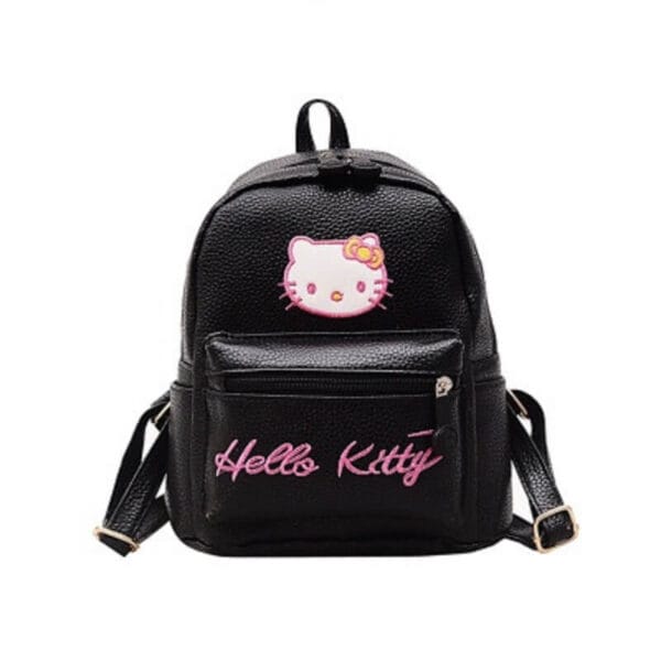 mochila de hello kitty negra