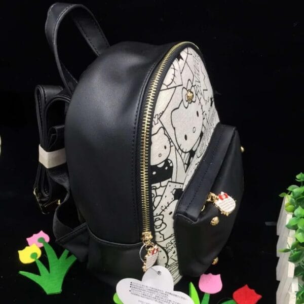 mochila hello kitty negra