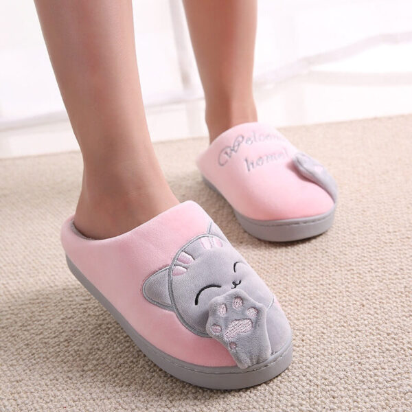 pantuflas hello kitty rosa gris
