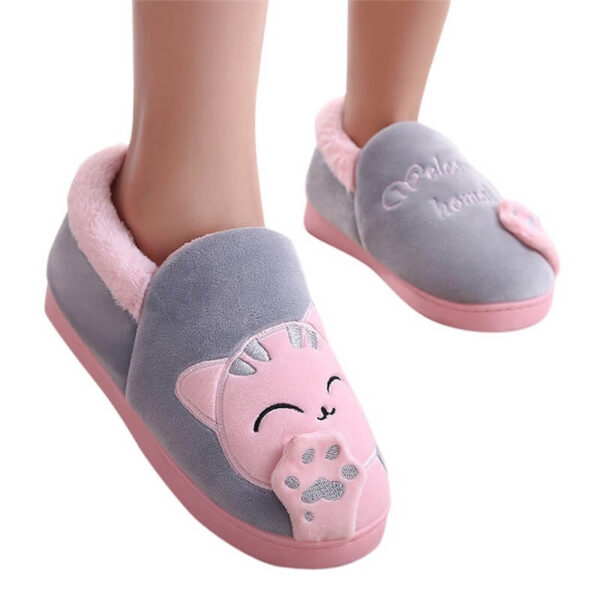 pantuflas hello kitty sonrisa gris rosa