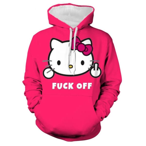 sudadera hello kitty fuck off