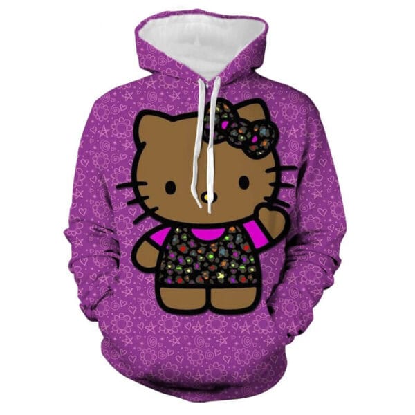 sudadera hello kitty violeta
