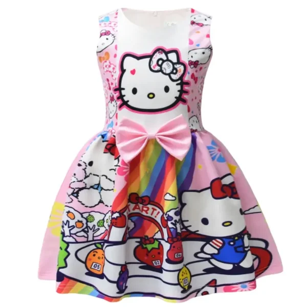 vestido de princesa hello kitty