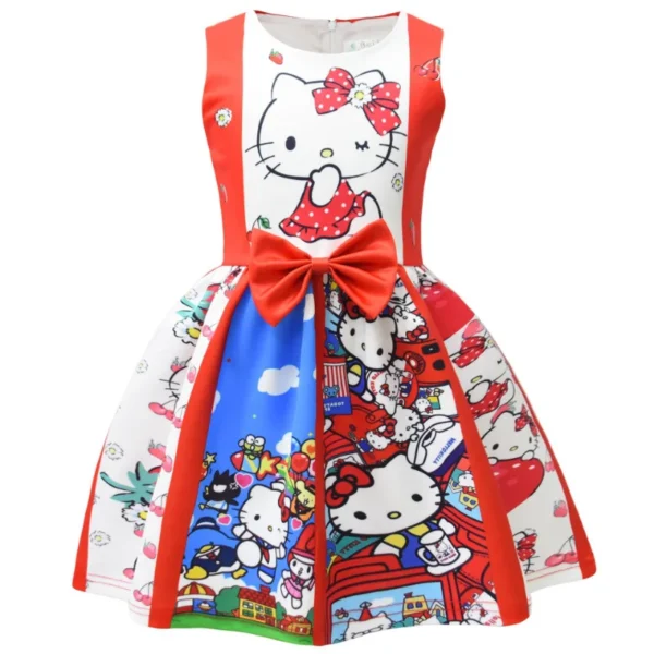 vestido de princesa hello kitty
