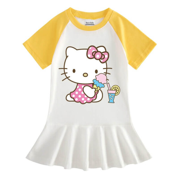 vestido hello kitty helado amarillo