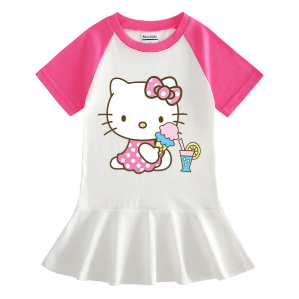 vestido hello kitty helado color rosa