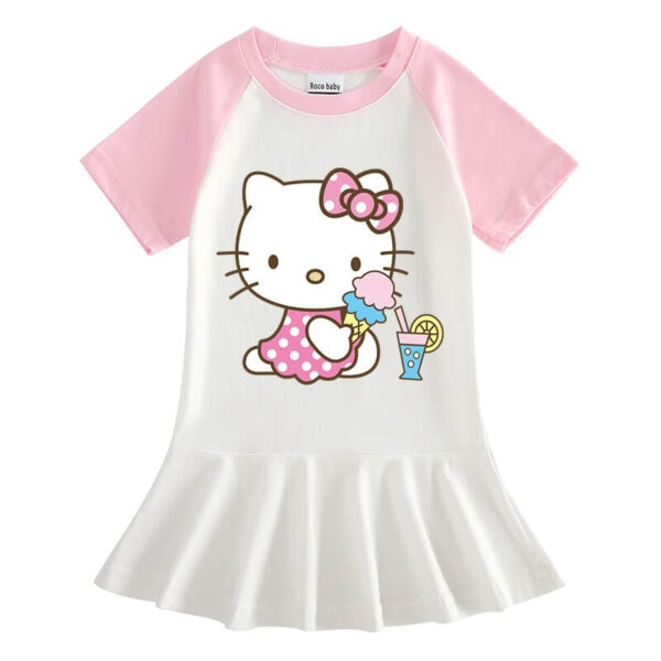 vestido hello kitty helado rosa