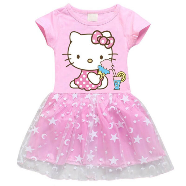 vestido rosa de hello kitty