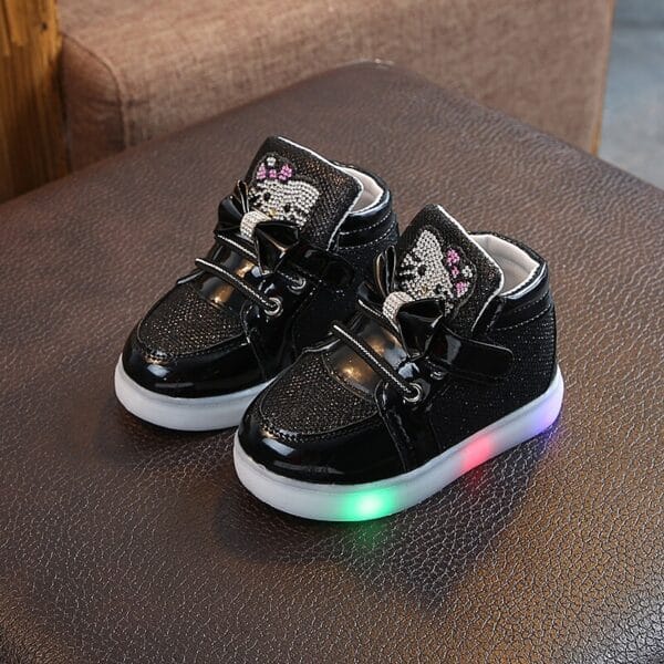 zapatillas negras hello kitty