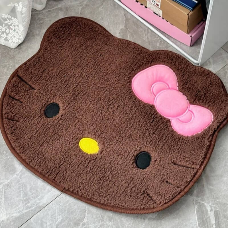 alfombra hello kitty emoji marron