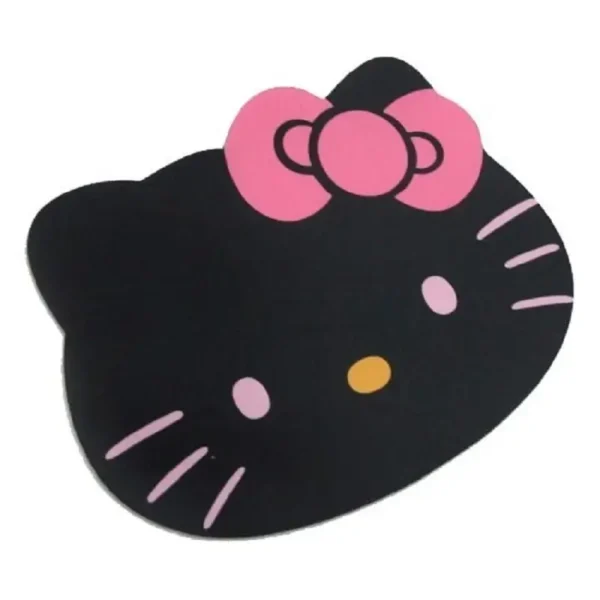 alfombrilla raton de hello kitty negra