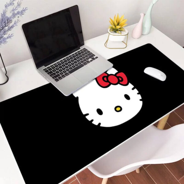 alfombrilla raton hello kitty negro