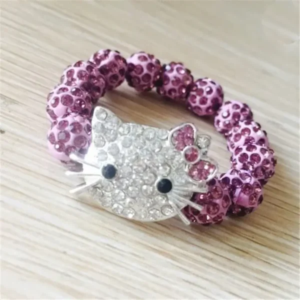 brazalete de hello kitty violeta