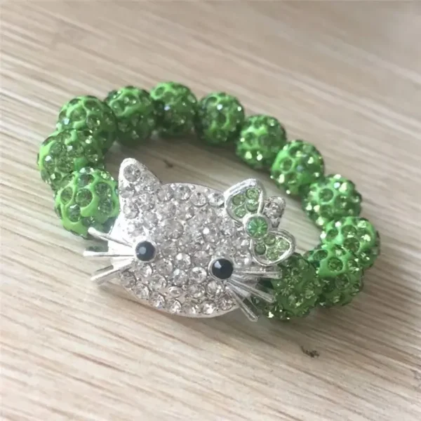 brazalete hello kitty verde