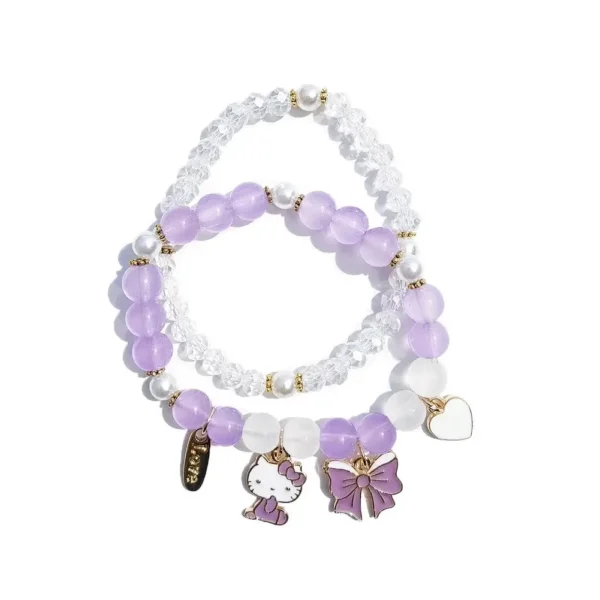 brazalete hello kitty violeta